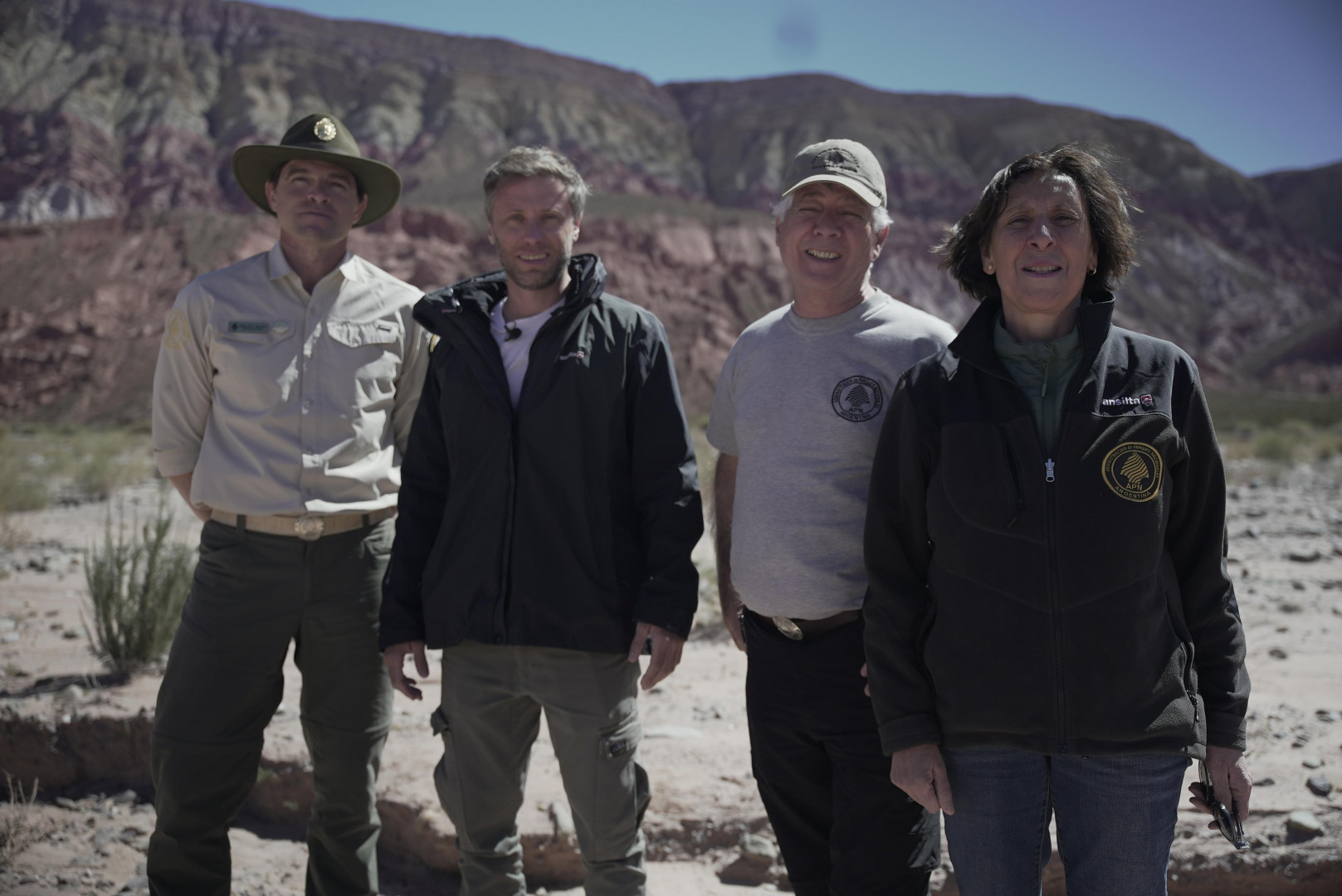 Larsen recorrió el Parque Nacional Los Cardones