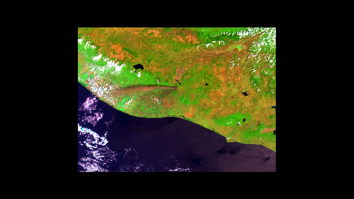 Volcán Pacaya, Guatemala - Terra MODIS - 2 de Marzo de 2014