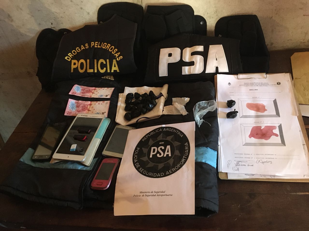 La PSA junto a la Policía del Chaco desbarataron una banda de narcotráfico