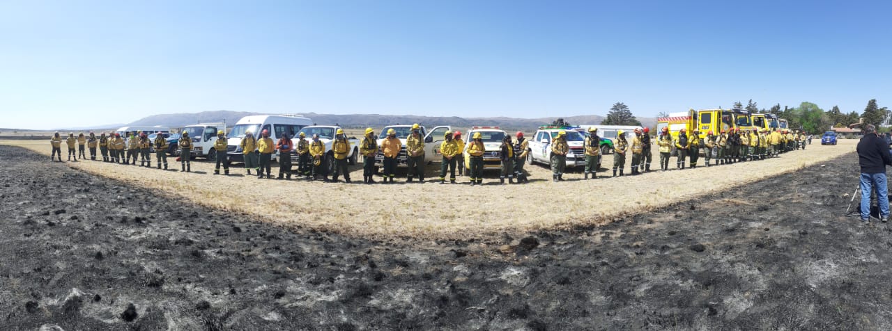 Cabandié nuevamente se trasladó a Córdoba para monitorear el combate del fuego