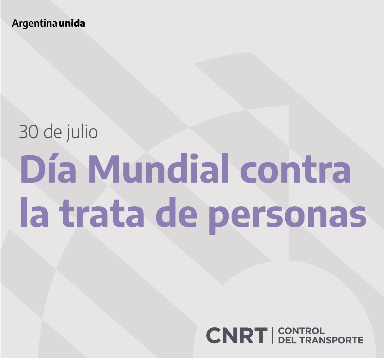 Dia mundial contra la trata de personas