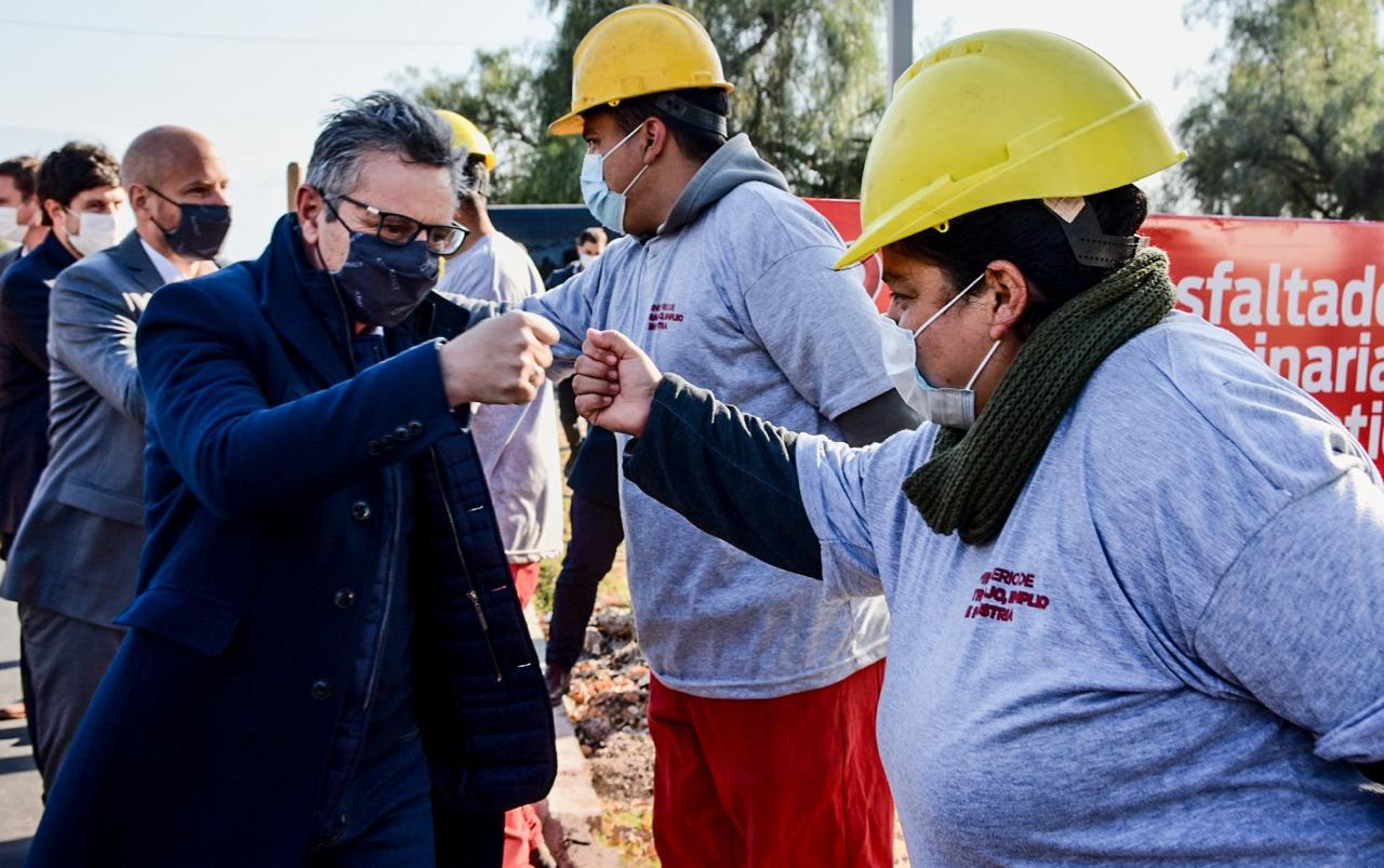 Recorrida de obras en el Parque industrial La Rioja 2