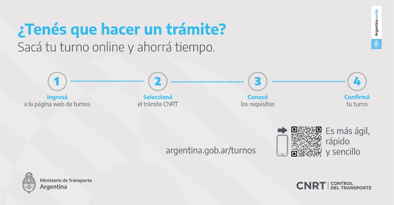 Sacá tu turno online y ahorrá tiempo