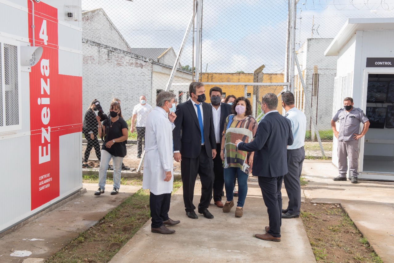 Soria, Vizzotti y Granados recorrieron el nuevo hospital modular penitenciario de Ezeiza