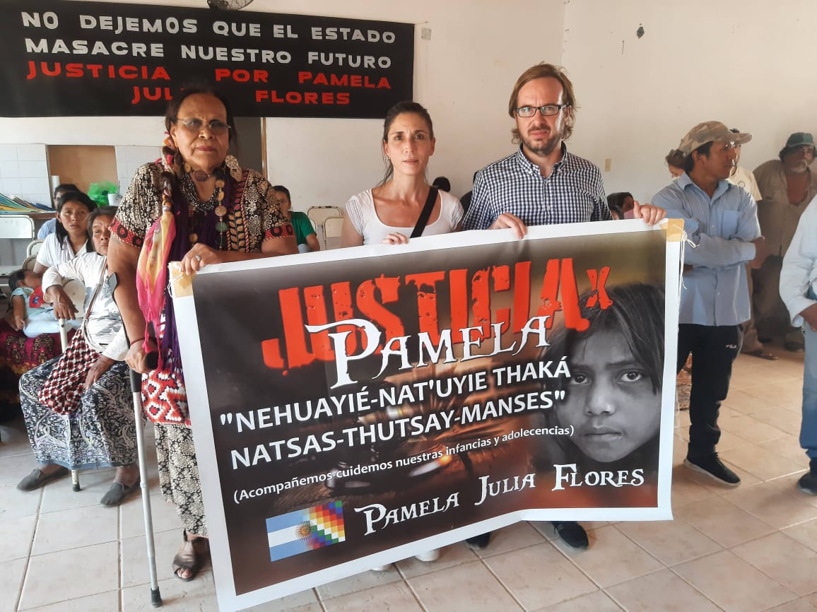 Octorina junto al delegado de INADI en Salta, Gustavo Farquharson.