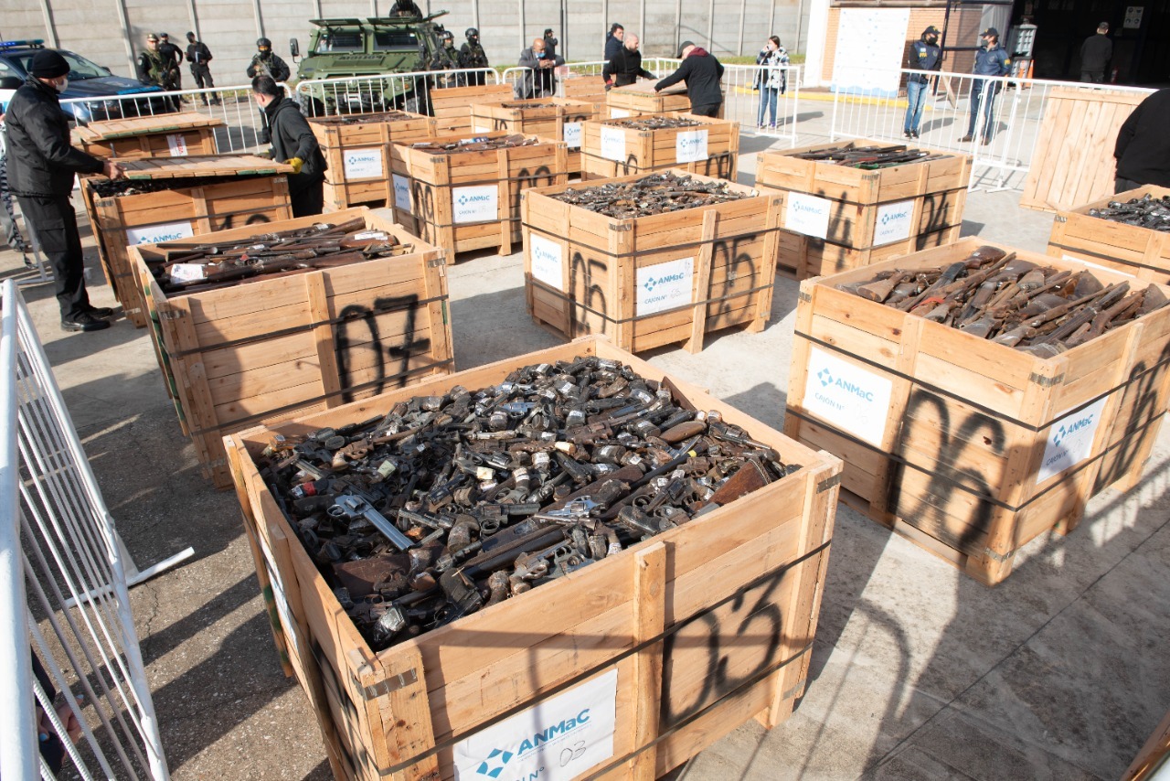 ANMaC destruyó 10 mil armas de fuego ANMaC destruyó 10 mil armas de fuego