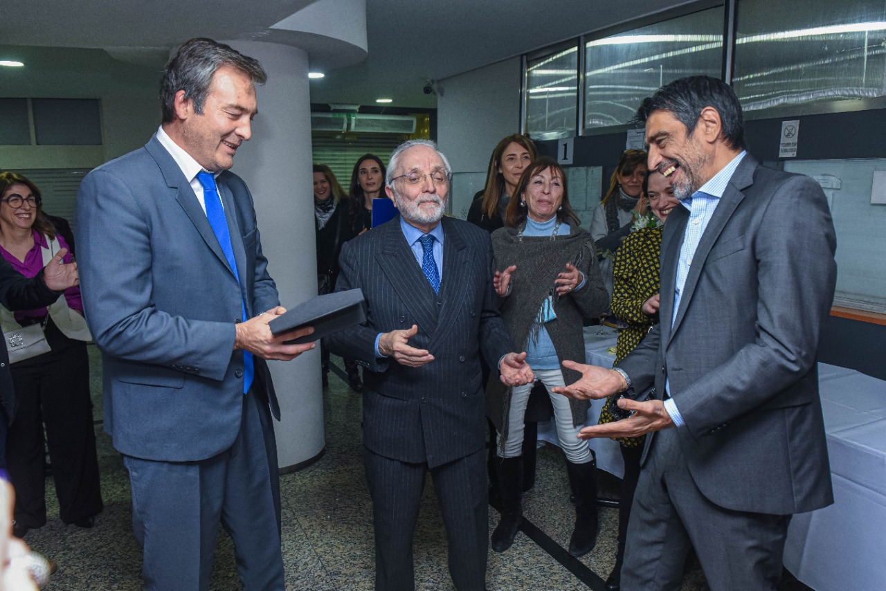 Soria participó del acto en reconocimiento a ex titulares de la Inspección General de Justicia