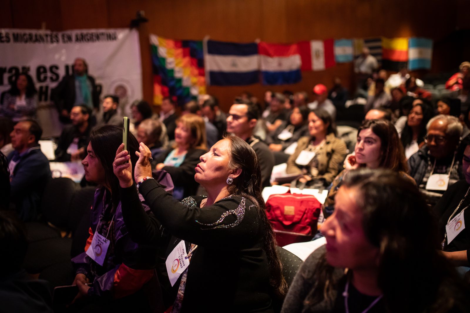 Público del  9° Encuentro Nacional de Líderes Migrantes y el 4° Encuentro Nacional de Lideresas Migrantes