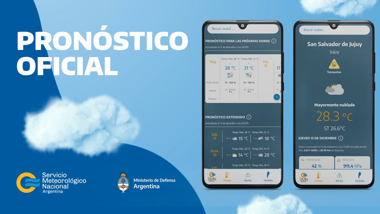 Servicio meteorológico nacional extendido 10 dias sale