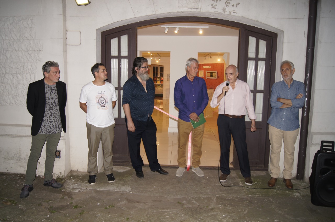 Inauguración oficial en Mar del Plata, con José María Gutiérrez, Guillermo David, Carlos Balmaceda, Raúl Colombres (hijo de Landrú) y  Julio Neveleff