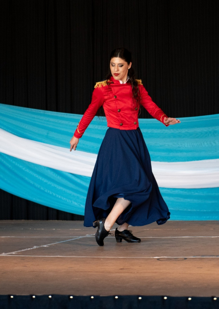 Nerea Burgos, campeona entrerriana de malambo femenino 2022.