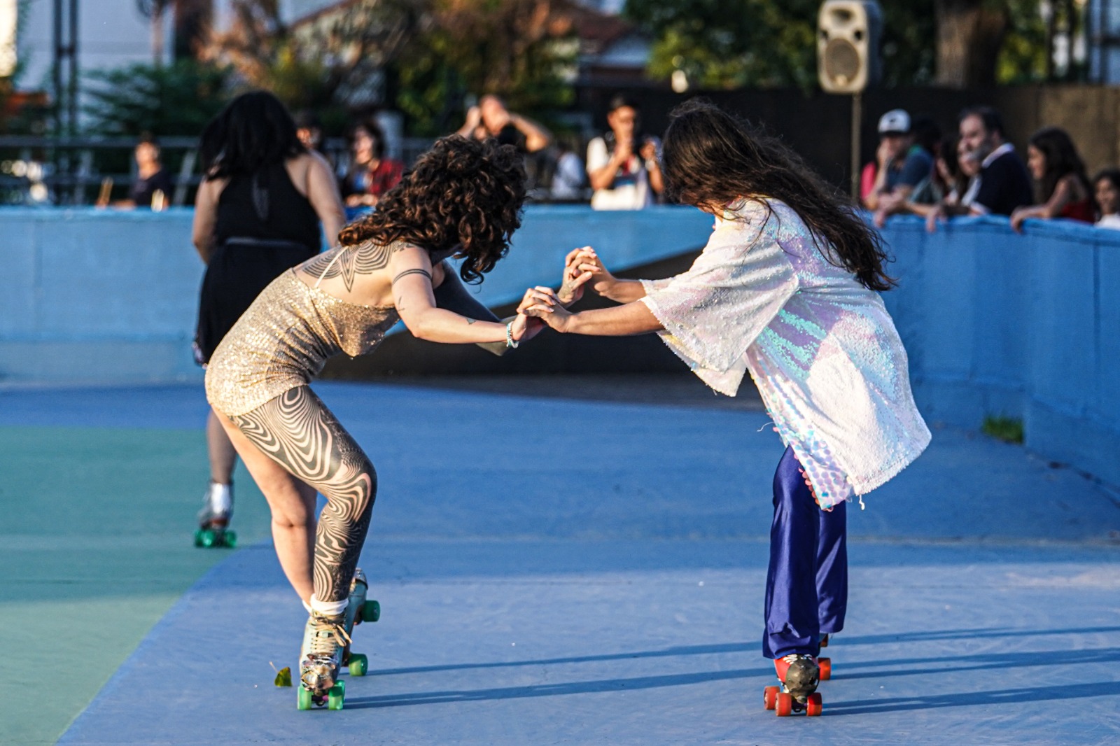 Divertite patinando en Tecnópolis.