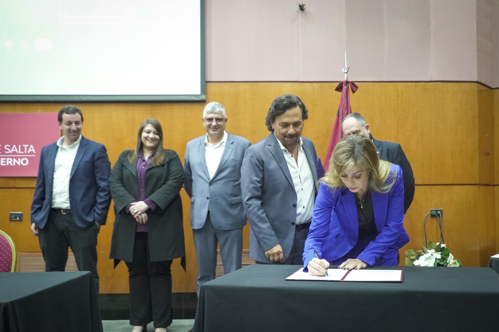 Royon y S&aacute;enz avanzan con una obra el&eacute;ctrica hist&oacute;rica para Salta