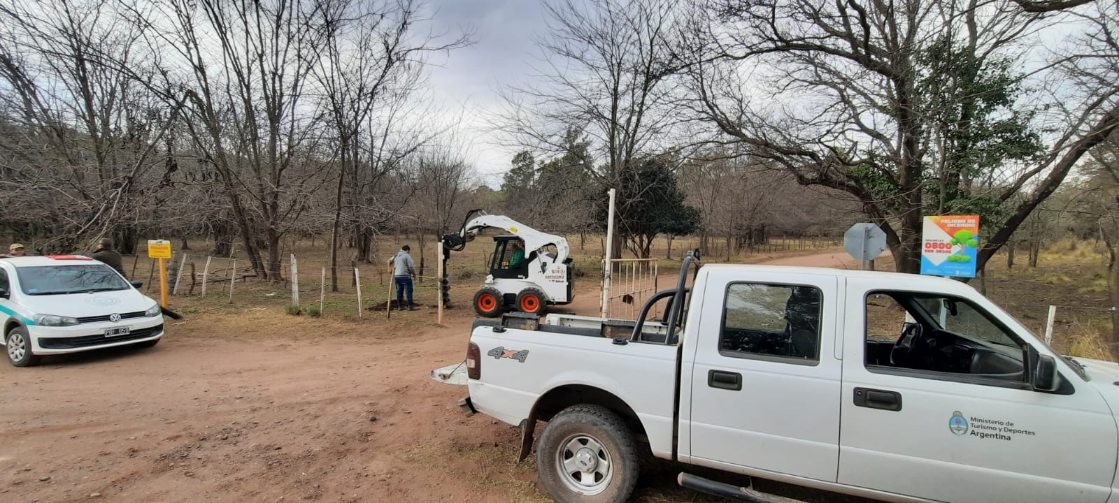 En el cerro se están realizado obras.