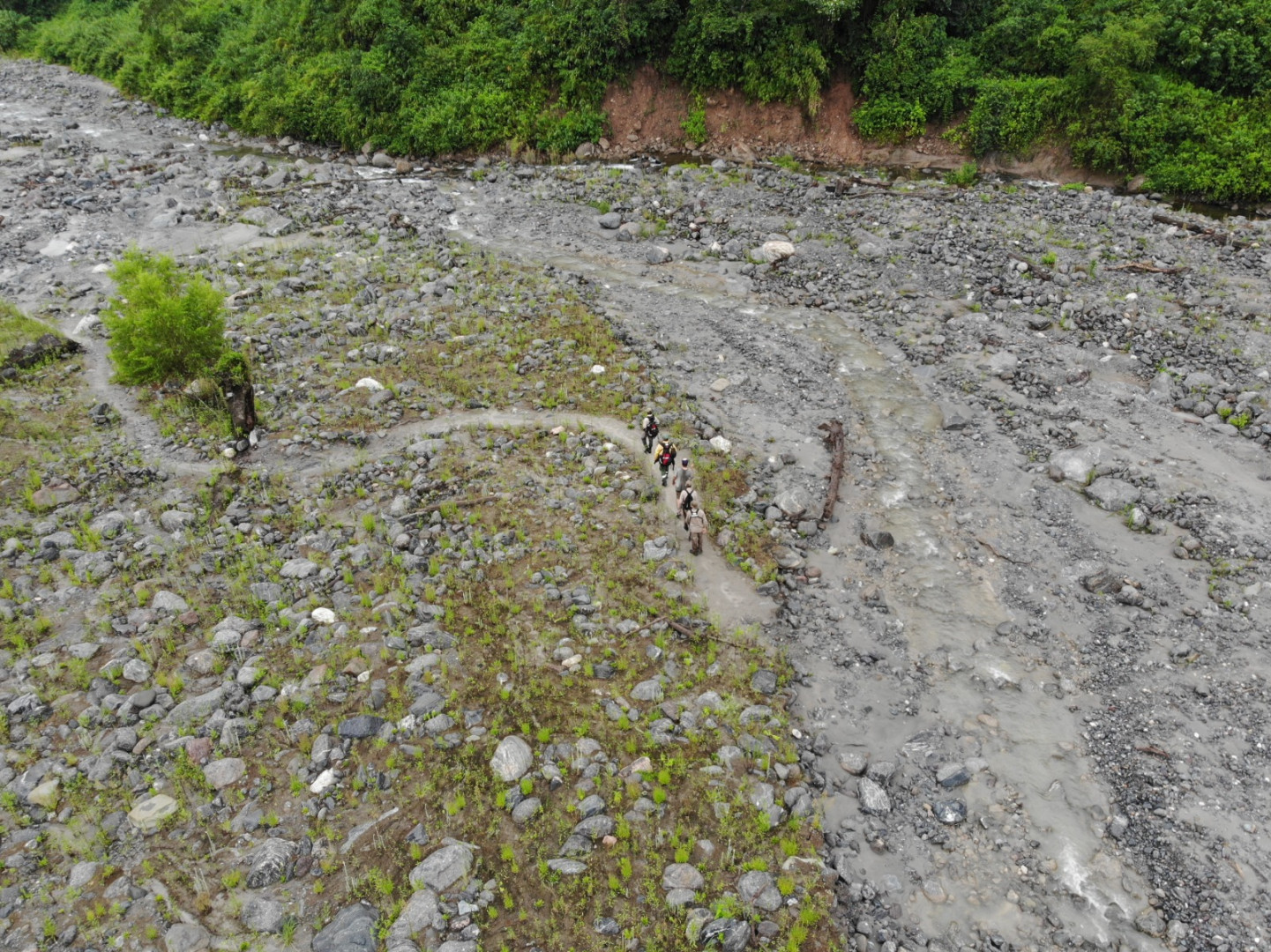 El drone fue importante en el rescate del turista.