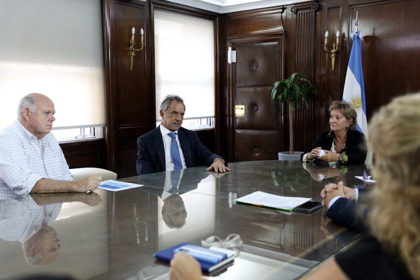 Scioli y Lamas recibieron a la C&aacute;mara de Sanidad Agropecuaria y Fertilizantes