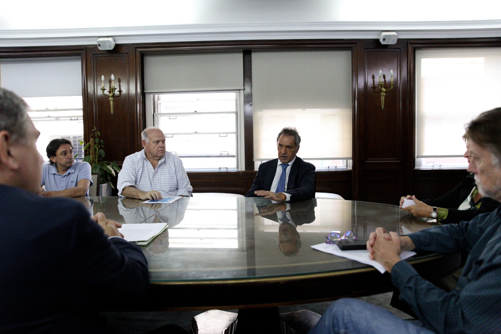 Scioli y Lamas recibieron a la C&aacute;mara de Sanidad Agropecuaria y Fertilizantes