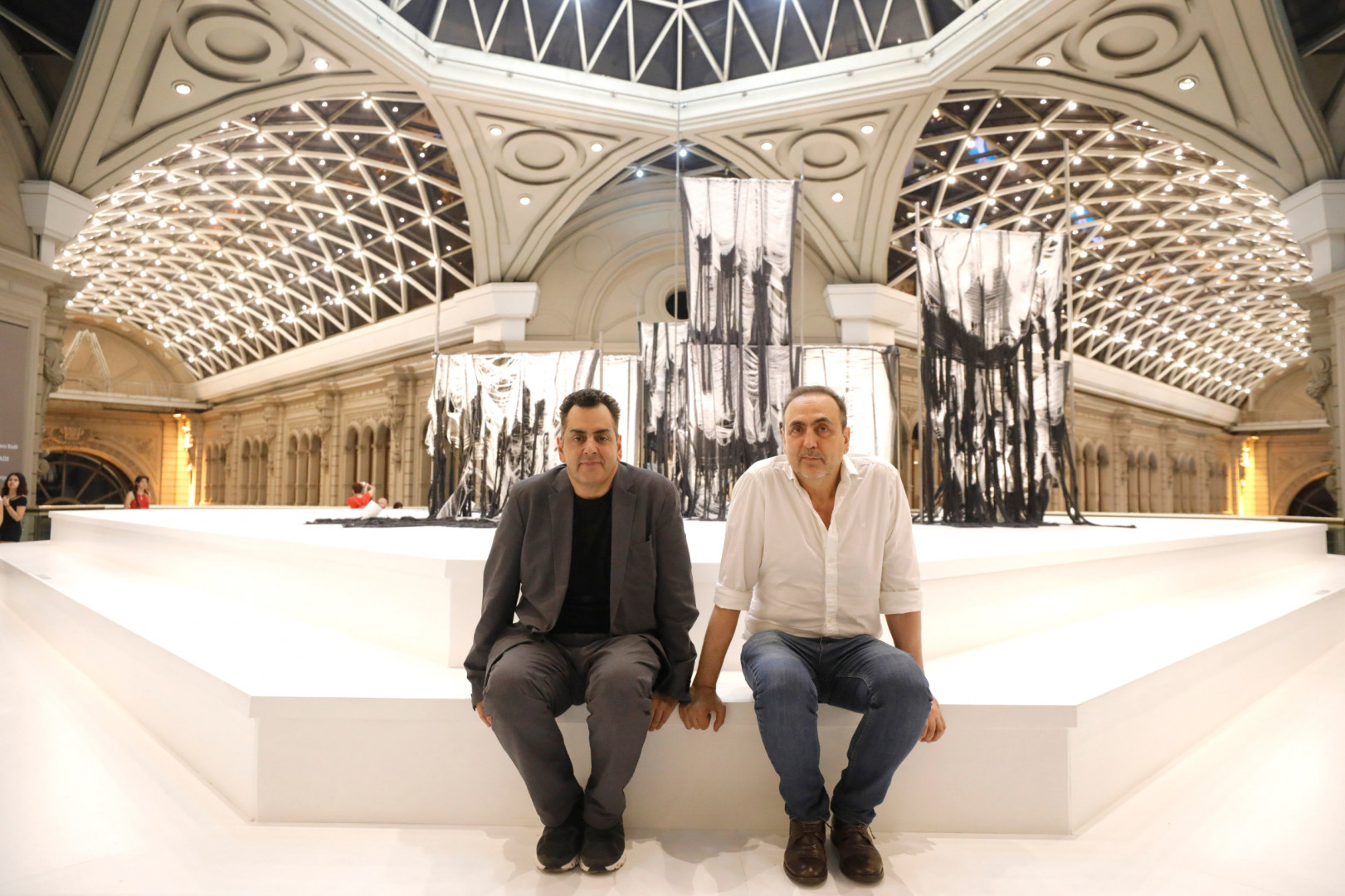 El Secretario de Cultura de la Nación, Leonardo Cifelli y el Director de Centro Cultural Borges, Alberto Negrín