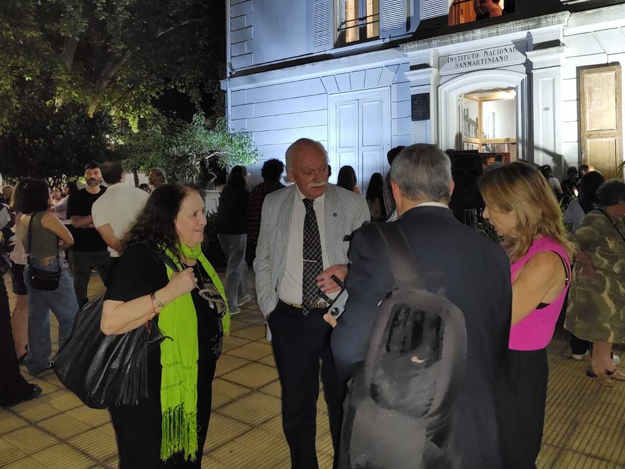 La subsecretaria de Patrimonio Cultural, Liliana Barela, en el Instituto Nacional Sanmartiniano