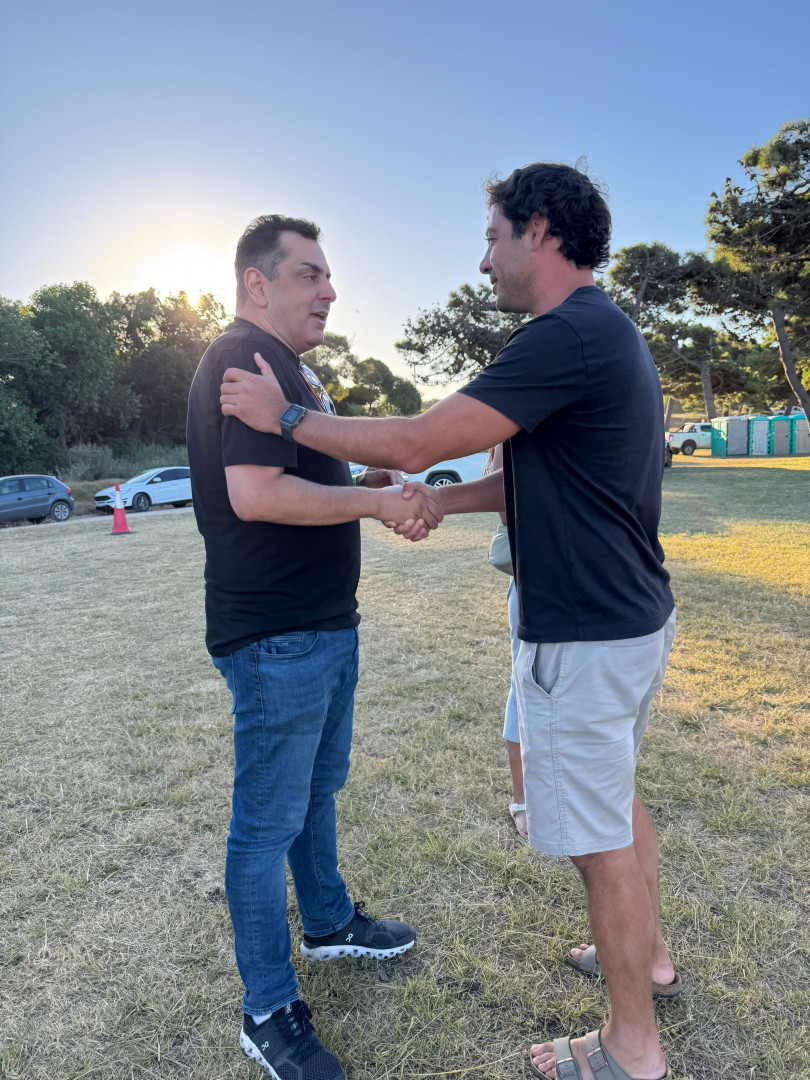 Cifelli con Ibarguren en el arranque de Ritmos Argentinos
