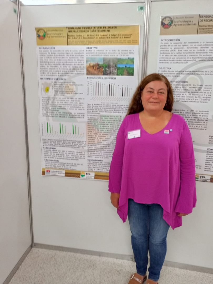 Luciana Martínez Clasina en la I Reunión Nacional de Ecofisiología y Agroecosistemas Luciana Martínez Clasina en la I Reunión Nacional de Ecofisiología y Agroecosistemas
