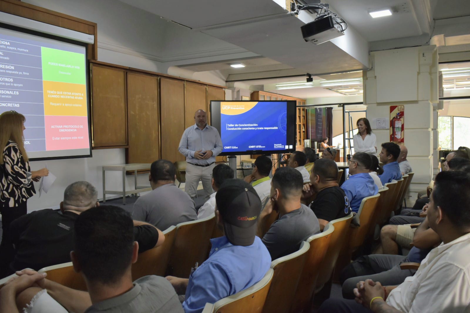 El Director Ejecutivo de CNRT, Maximiliano Patti, presente en el Taller de Concientización a conductores profesionales